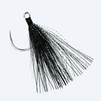 Lonediablo Bucktail Teaser Hook - Black/White Bucktail